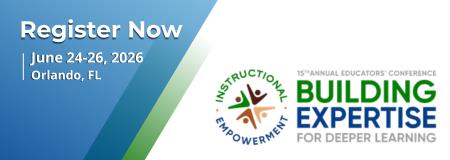 Banner promoting 'Building Expertise for Deeper Learning' conference, June 24-26, 2026, Orlando, Florida